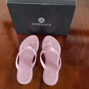 Versace "AUTHENTIC" Pink Medusa Sandals